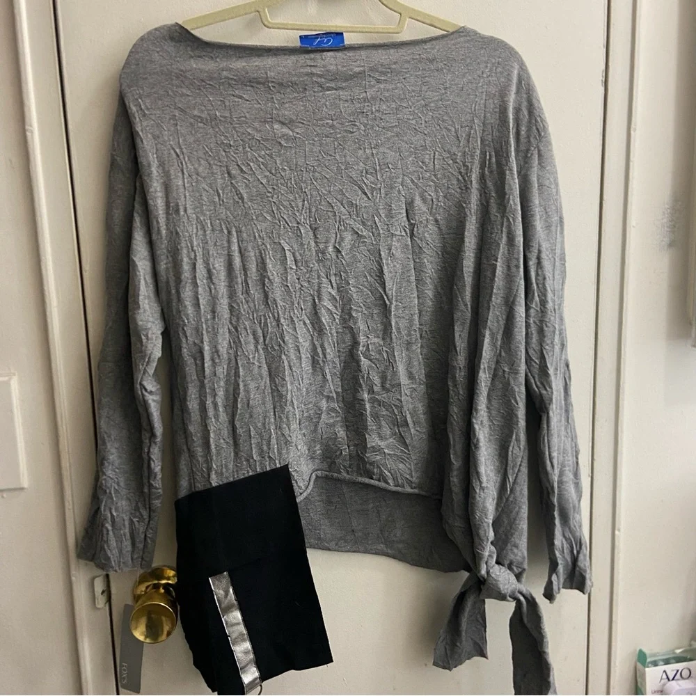 Fox Gray 'Happy Life' Women's Long Sleeve Top - Picture 6 of 6